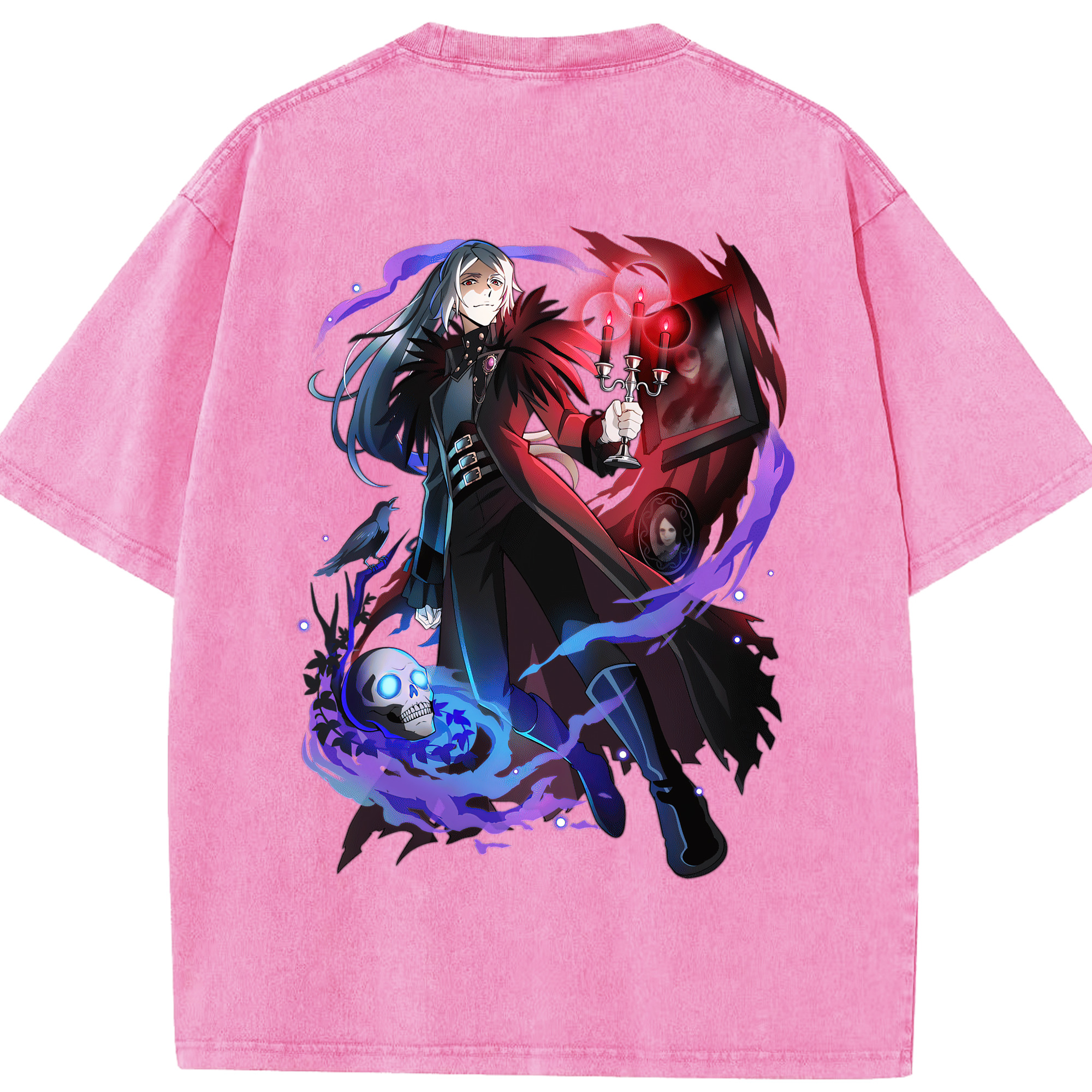 （画像用） 文豪ストレイドッグス Bungo Stray Dogs 綿100% ヴィンテージ風 半袖Tシャツ（背面プリント）